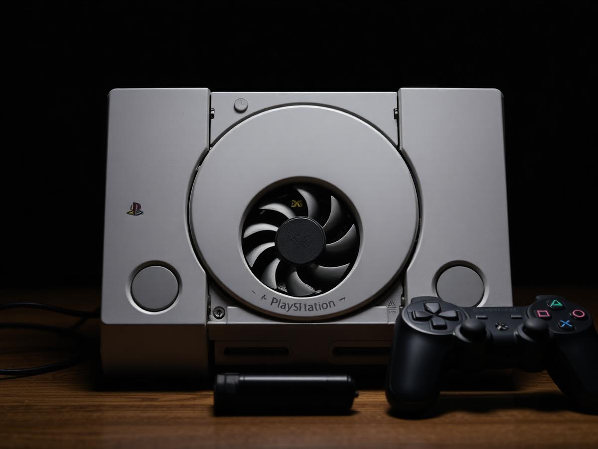 Game console being serviced